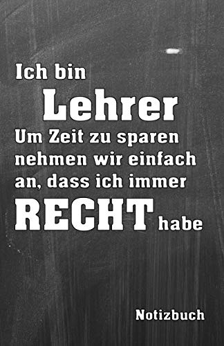 Ich Bin Lehrer Notizbuch: Organizer Planer - Selber Terminplaner Für Die Eigene Organisation Gestalten - Platz Für Notizen - Mit Eigenen to Do L - Jahresplaner, Lehrkraft