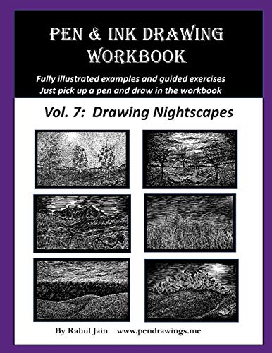 Beispielbild fr Pen and Ink Drawing Workbook Vol. 7: Learn to Draw Nightscapes zum Verkauf von medimops