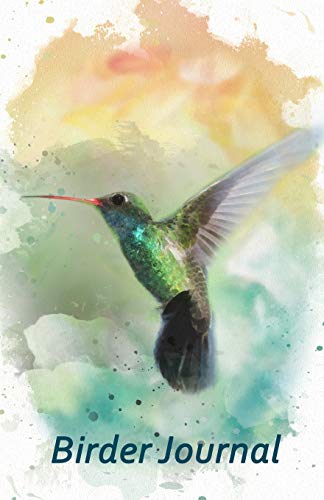 Stock image for Birder Journal: 5.5 x 8.5" Hummingbird Design Bird Watching Notebook, Unique Gift for Birders and Bird Watchers for sale by Revaluation Books