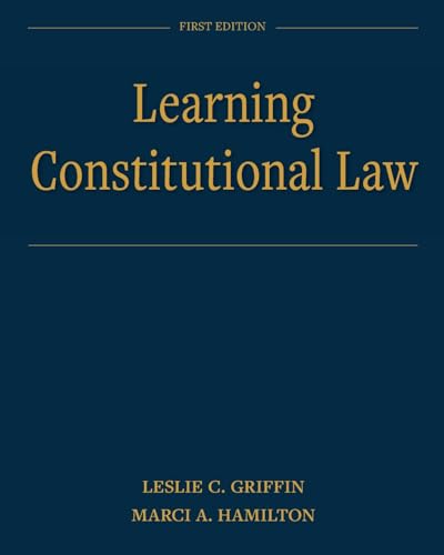 Stock image for Learning Constitutional Law for sale by GF Books, Inc.