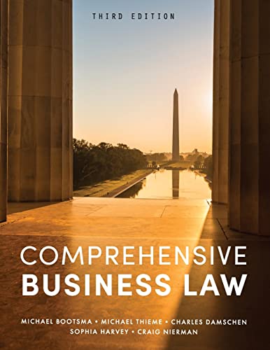Imagen de archivo de Comprehensive Business Law a la venta por Revaluation Books