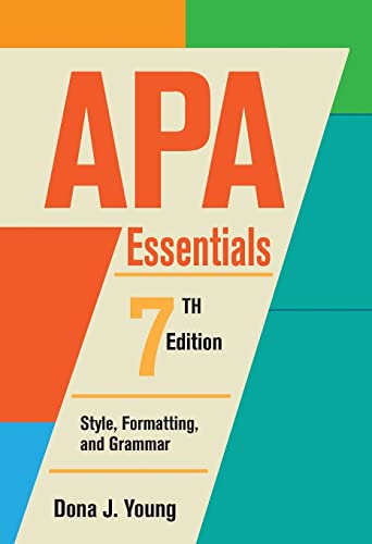 Beispielbild fr APA Essentials, 7th Edition: Style, Formatting, and Grammar zum Verkauf von Textbooks_Source