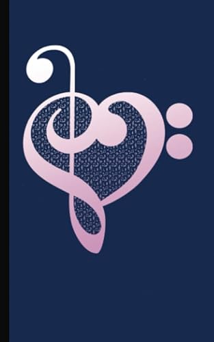 Beispielbild fr Pink Musician Music Heart Journal - Notebook: Treble Bass Clef Music Note Valentine Love Gift Book for Her, 100 Lined Pages + 8 Blank (54 Sheets), Small 5x8" (Music Instruction & Study Vol 7) zum Verkauf von Ergodebooks