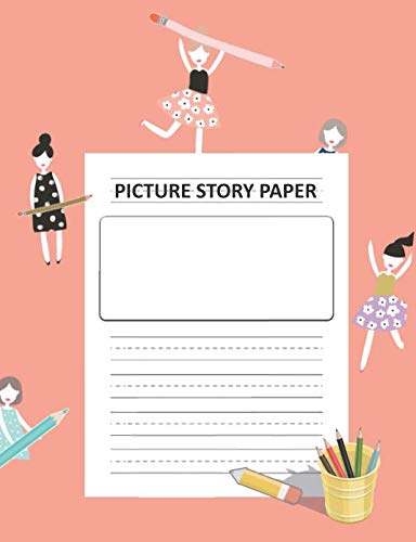 Beispielbild fr Picture Story Paper: for Girls_Kinder-3rd Grade_100 pages_standard size (measured top space for title, picture box for drawings and illustrations and . Penmanship Paper and Drawing Notebook_Coral zum Verkauf von Revaluation Books