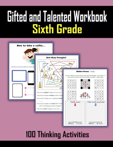 9781794308817: Gifted and Talented Workbook - Sixth Grade (Thinking Outside the Box)