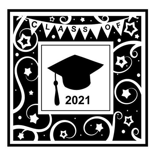 9781794364264: Class of 2021: Blank Graduation Book: grad guest book, college or school graduate memory book, scrapbook or autograph book. 2021 Graduation party supplies guestbook (8.5x8.5 Black & White)