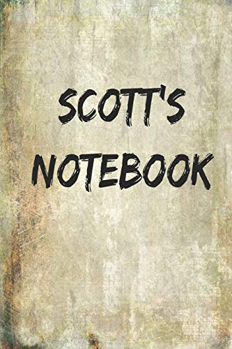 Stock image for Scott's Notebook -- Blank Lined Notebook --- 6"x9" 120 page Journal to write in. for sale by Revaluation Books