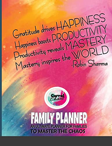 Imagen de archivo de Family Planner: An Ultimate Planner for Families to Master the Chaos by Corral Chaos a la venta por Lucky's Textbooks