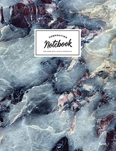 9781795411691: Notebook: Beautiful light grey blue marble stone | Journal for men and women | ★ School supplies ★ Personal diary ★ Notes | 8.5 x 11 - A4 notebook | 150 pages workbook (Fierce marble collection)