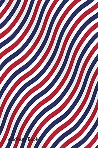 Stock image for Address Book: For Contacts, Addresses, Phone Numbers, Email, Note,Alphabetical Index With Patriotic american pattern with stripes for sale by Ergodebooks