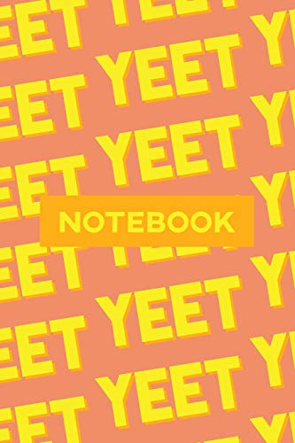 Stock image for Notebook: Yeet Yellow Orange Typography Meme Pattern for sale by Revaluation Books