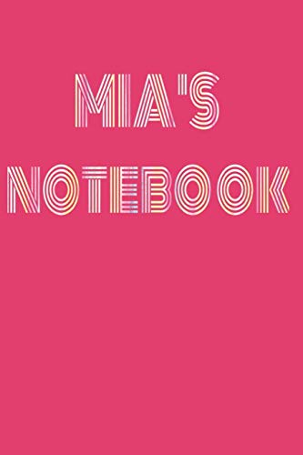 Stock image for Mia's Notebook -- Blank Lined 6"x9" 120 page Journal for sale by Revaluation Books