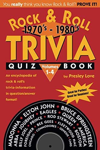 Stock image for Rock & Roll TRIVIA Quiz Book 1970's-1980's: Volumes 1-4 for sale by Revaluation Books