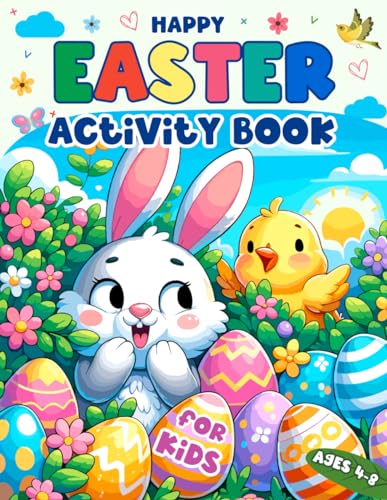 Imagen de archivo de Happy Easter Activity Book for Kids Ages 4-8: Coloring, Mazes, Dot to Dot, Puzzles and More! a la venta por SecondSale