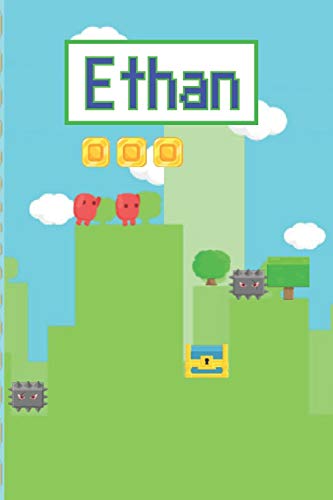 Beispielbild fr Ethan: Personalized Named Gamer Journal Notebook Cool 8 Bit Platform Game Cover For Boy's And Men Lined Pages zum Verkauf von Revaluation Books