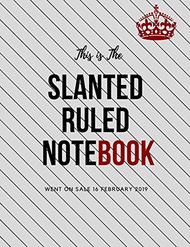Stock image for Slanted Ruled Notebook: caligraphy kits for beginners, left handed writing, journal left handed, handwriting left handed, handwriting for lefties, leftie, left handed composition notebooks (110 Pages, Blank, 8.5 x 11) for sale by Revaluation Books
