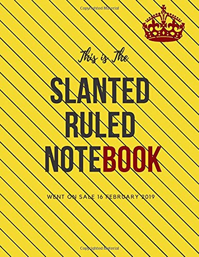 9781796995459: Slanted Ruled Notebook: caligraphy kits for beginners, left handed writing, journal left handed, handwriting left handed, handwriting for lefties, ... notebooks (110 Pages, Blank, 8.5 x 11)
