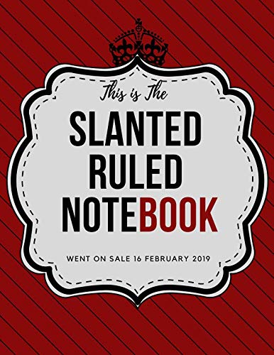 Beispielbild fr Slanted Ruled Notebook: caligraphy kits for beginners, left handed writing, journal left handed, handwriting left handed, handwriting for lefties, leftie, left handed composition notebooks (110 Pages, Blank, 8.5 x 11) zum Verkauf von Revaluation Books