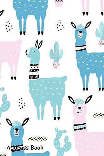 Stock image for Address Book: For Contacts, Addresses, Phone, Email, Note,Emergency Contacts,Alphabetical Index With llama Cactus Cute Pattern for sale by Ergodebooks