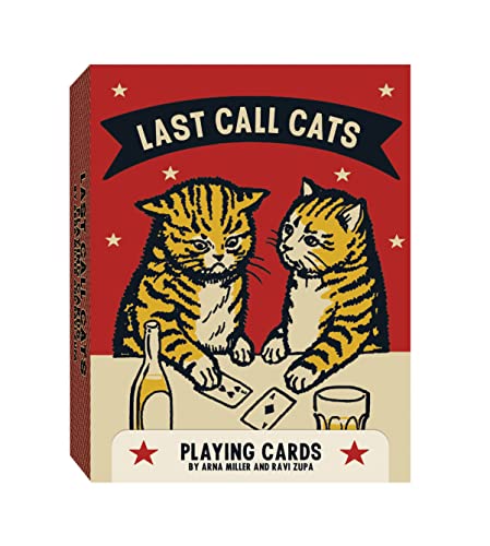 9781797205144: Last Call Cats Playing Cards