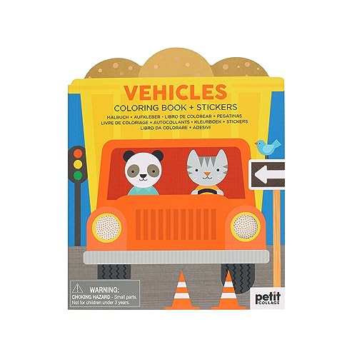 Beispielbild fr Vehicles Coloring Book + Stickers zum Verkauf von ThriftBooks-Dallas