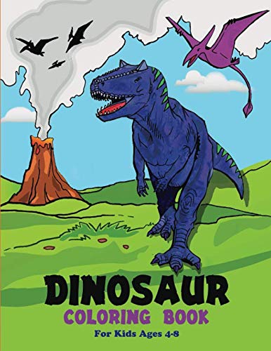 Imagen de archivo de Dinosaur Coloring Book: For Kids Ages 4-8 a la venta por Revaluation Books