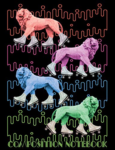 Stock image for Composition Notebook: Vaporwave Skating Lions Aesthetic Art Blank Lined College Ruled Notebook For Students And Writing, Notes, Classes for sale by Revaluation Books