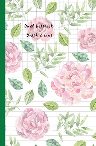 9781797917597: Dual Notebook Graph & Line: Half College Ruled / Half Graph 4x4 mixed paper styles on one sheet to get creative: Coordinate, grid, squared, math ... notes, draw sketches, Diary Journal Organizer