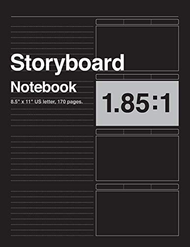 Stock image for Storyboard Notebook 1.85:1, 8.5"x11" US Letter, 170 pages: For Directors, Animators & Creative Storytellers. for sale by Revaluation Books