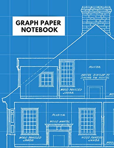 Immagine dell'editore per Graph Paper Notebook: Architecture Themed 5 x 5 Graph Paper - Blueprint Look - House Design Plan Architect Drawing Notebook - 120 Pages (70 Sheets) 8.5" x 11" venduto da Revaluation Books
