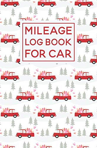 Imagen de archivo de Mileage Log Book For Car: Red Truck Pattern Cover Design | Expense Tracker Notebook a la venta por Revaluation Books