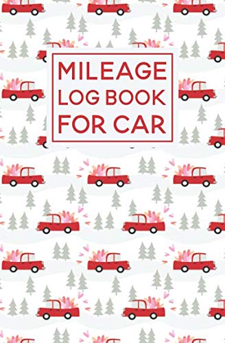 Stock image for Mileage Log Book For Car: Red Truck Pattern Cover Design | Expense Tracker Notebook for sale by Revaluation Books