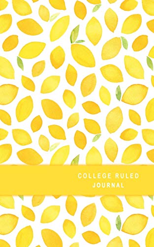 Stock image for College Ruled Journal: Lemons Yellow Citrus Cover 5 x 8 - College Ruled Journal Notebook 124 Pages for sale by Revaluation Books