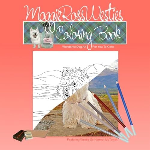 Imagen de archivo de Maggie Ross Westies Coloring Book: Wonderful Dog Art For You To Color a la venta por Revaluation Books