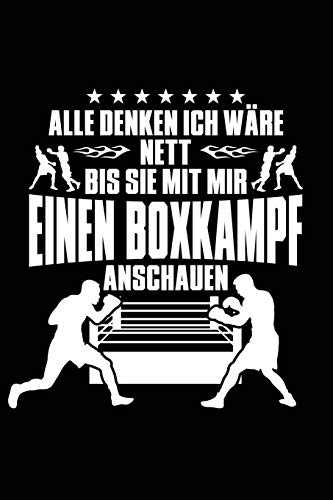 9781798824023: Nett - auer beim Boxkampf: Notizbuch fr Boxen Boxer-in Boxen Sport Box-sport Boxer