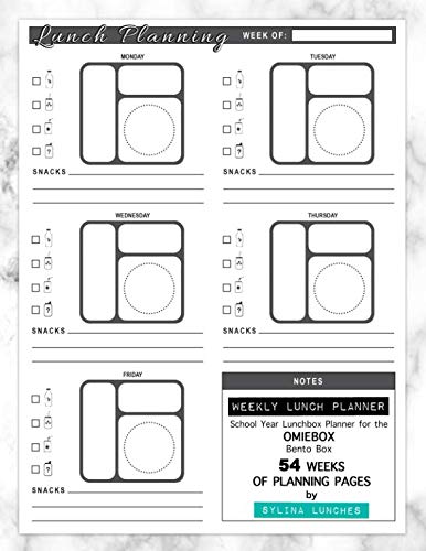 Weekly Lunch Planner: School Year Lunchbox Planner for the Omiebox Bento Box: 54 Weeks of Planning Pages [Book]