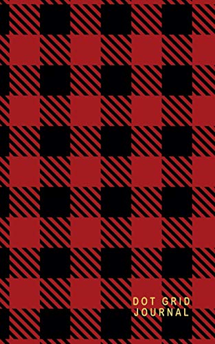 Stock image for Dot Grid Journal: Red and Black Plaid Cover 5 x 8 - Dot Grid Journal Notebook 124 Pages for sale by Revaluation Books