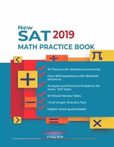 Stock image for New SAT 2019 Math Practice Book for sale by Better World Books