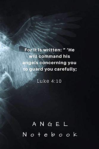 Stock image for Angel notebook: "For it is written he will command his angels concerning you to guard you carefully" for sale by Revaluation Books