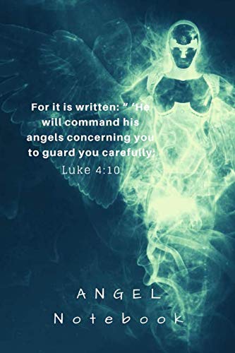 Stock image for Angel notebook: "For it is written he will command his angels concerning you to guard you carefully" for sale by Revaluation Books