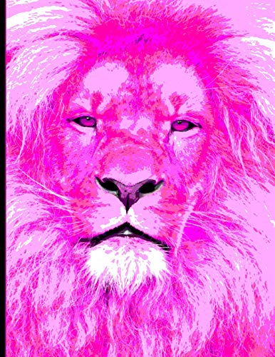 Stock image for Pink Lion Notebook: Beautiful Pink Lion: Blank Lined Notebook, Journal, Diary, Note Pad, Writing Notes: 120 Pages: For Students, Work or Personal Use for sale by Revaluation Books