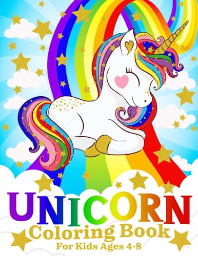 Stock image for Unicorn Coloring Book for Kids Ages 4-8 for sale by Wonder Book