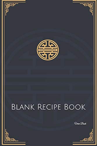 Stock image for Blank Recipe Book: Blue Blank Recipe Book Journal to Write In Favorite Recipes 6" x 9" 100 page for sale by Revaluation Books