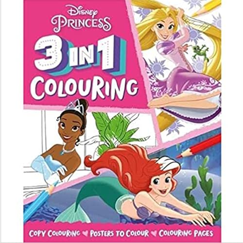 Stock image for DISNEY PRINCESS COLOURING BOOK 3-IN-1 for sale by Books Puddle