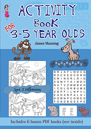Beispielbild fr Activity Book for 3 - 5 Year Olds: This book has over 80 puzzles and activities for children aged 3 to 5. This will make a great educational activity book zum Verkauf von Books From California