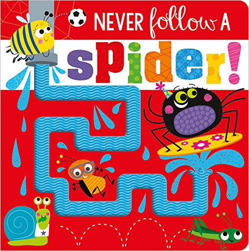 Stock image for NEVER FOLLOW A SPIDER! (Silicone touch-and-feel) for sale by Books Puddle