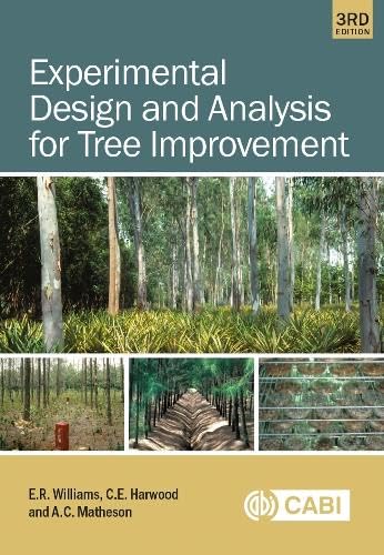 Beispielbild fr Experimental Design and Analysis for Tree Improvement zum Verkauf von Blackwell's