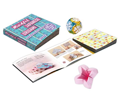 Beispielbild fr Mindful Japanese Origami: Paper block plus 64-page book zum Verkauf von WorldofBooks