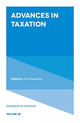 Beispielbild fr Advances in Taxation. 29 zum Verkauf von Blackwell's