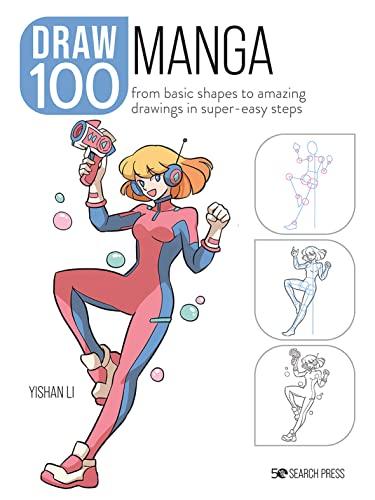 Beispielbild fr Draw 100: Manga: From basic shapes to amazing drawings in super-easy steps zum Verkauf von ZBK Books